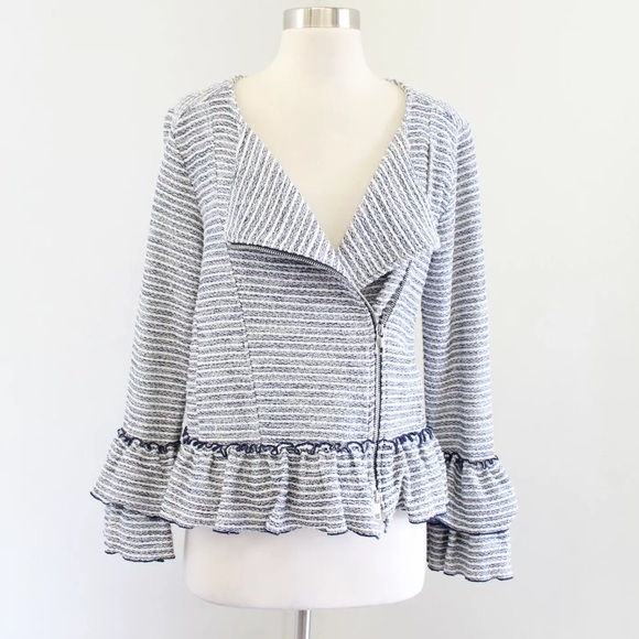 Banana Republic Jackets & Blazers - Banana Republic Ruffle Peplum Tweed Jacket
